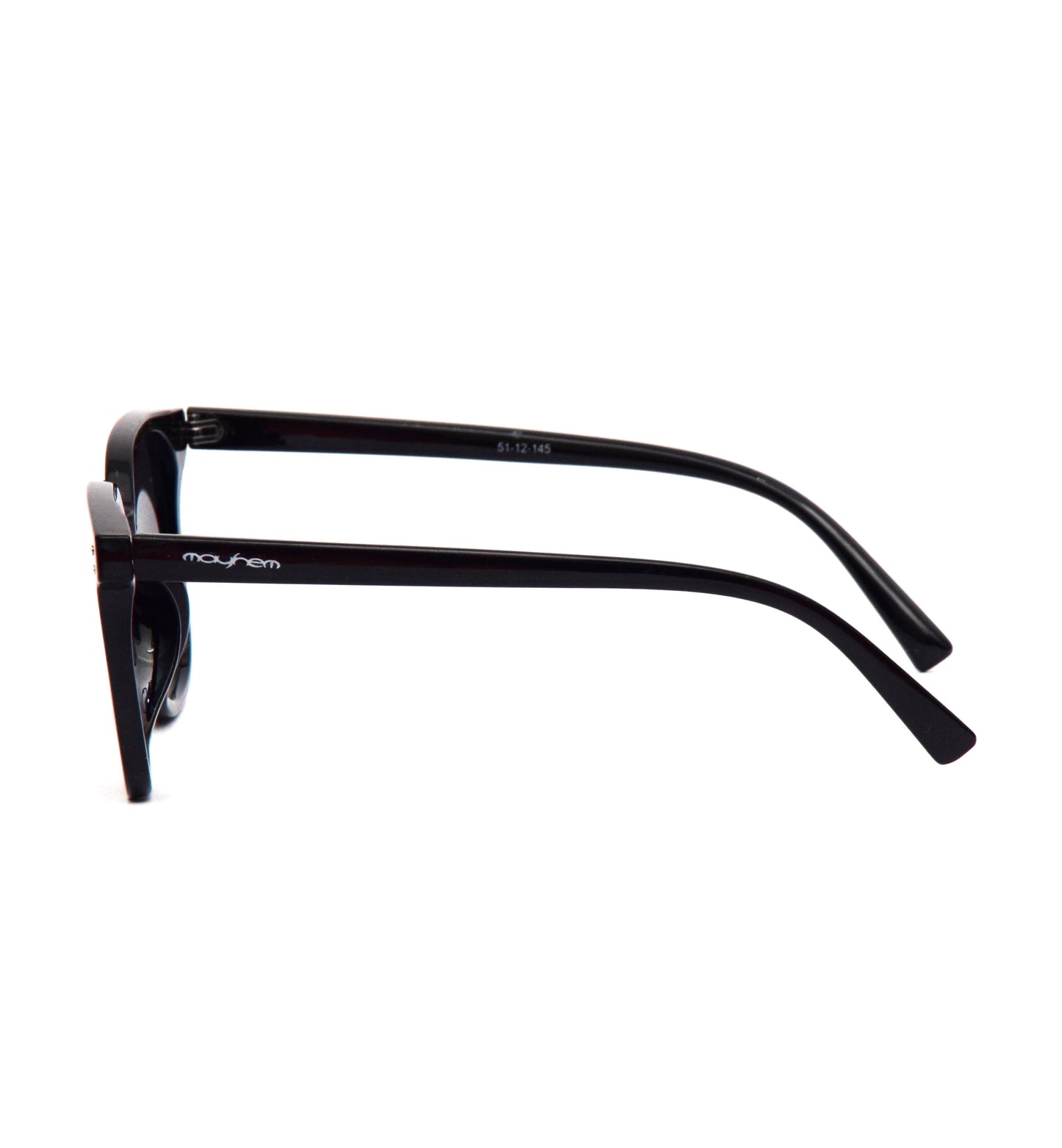 Mayhem Sunglasses Wayfarer UV Protected Men & Women - Frame Matt Black/Lens Smoke ( MAYS-2022 )