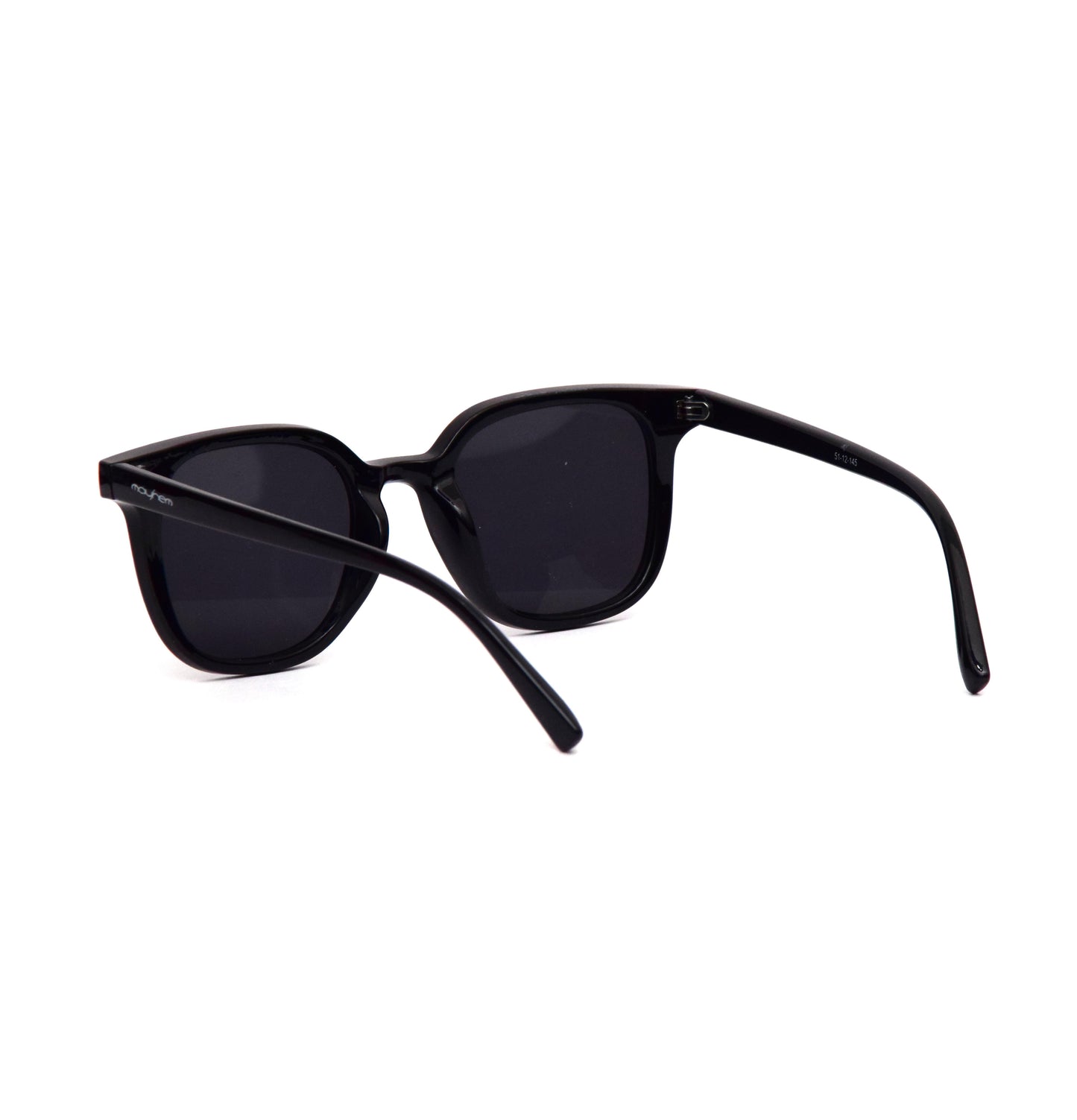Mayhem Sunglasses Wayfarer UV Protected Men & Women - Frame Matt Black/Lens Smoke ( MAYS-2022 )