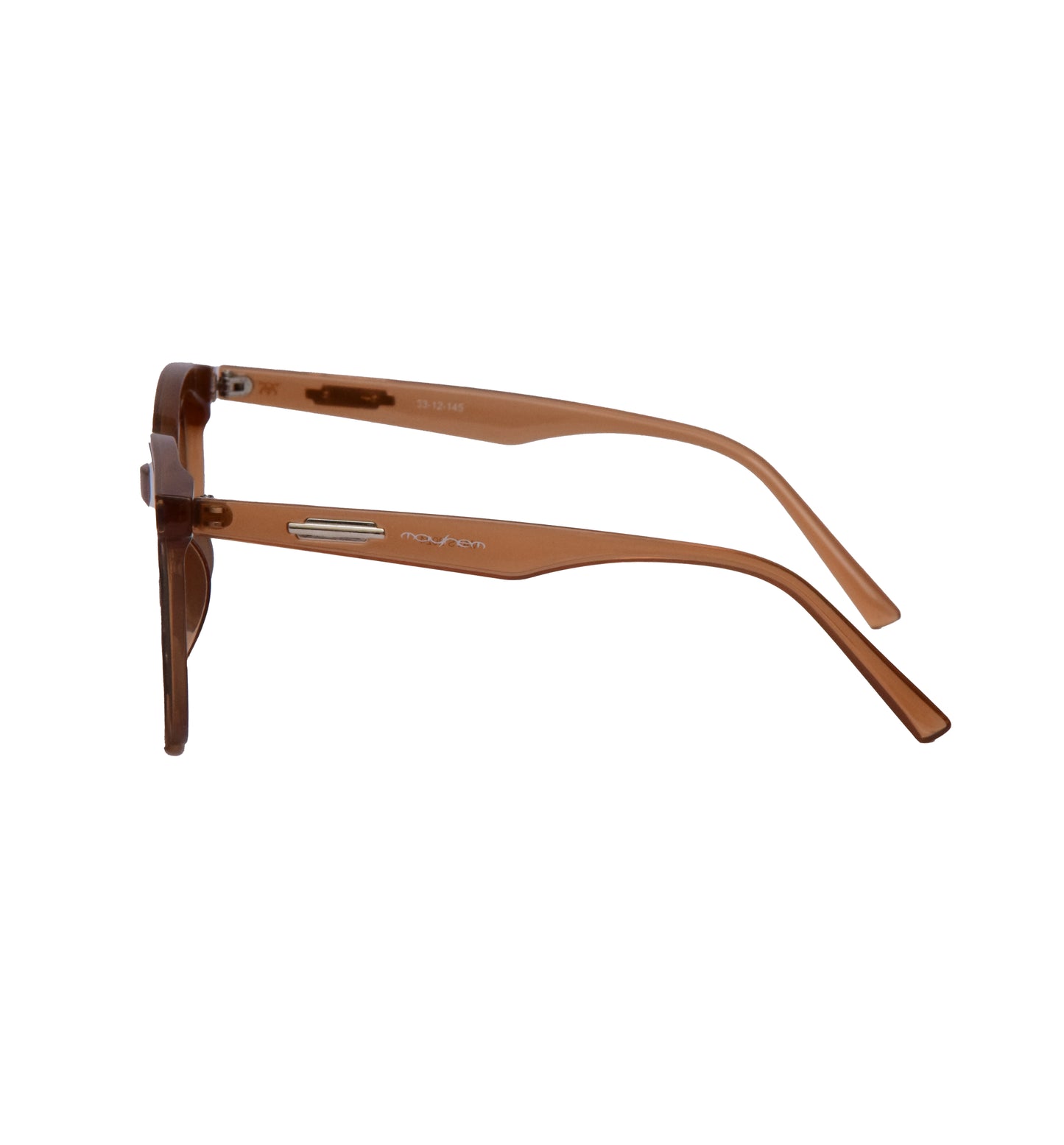 Mayhem Sunglasses Wayfarer UV Protected Men & Women - Frame Crystal Brown/Lens Brown ( MAYS-2024 )