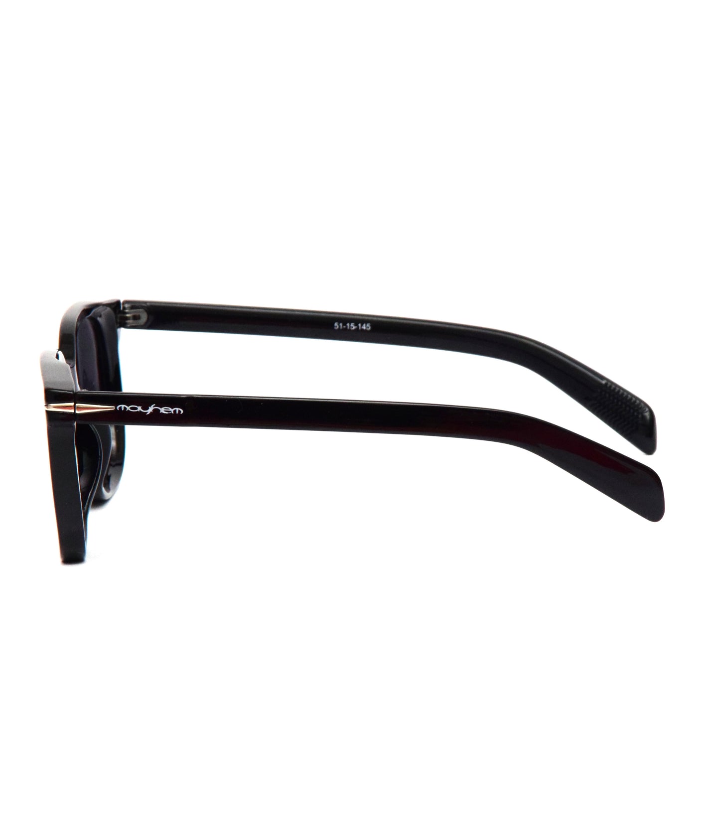Mayhem Sunglasses Wayfarer UV Protected Men & Women - Frame Black/Lens Smoke ( MAYS - 2027 )