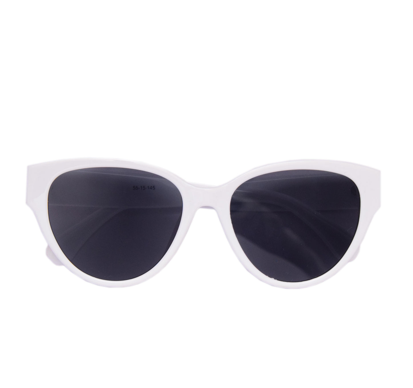 Mayhem Sunglasses Cat Eye UV Protected Women - Frame White/Lens Smoke ( MAYS - 2029 )