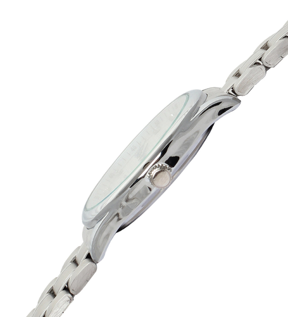 Mayhem Analog Watch - For Men / Silver Chain / White Dial (MAY-W-012 )