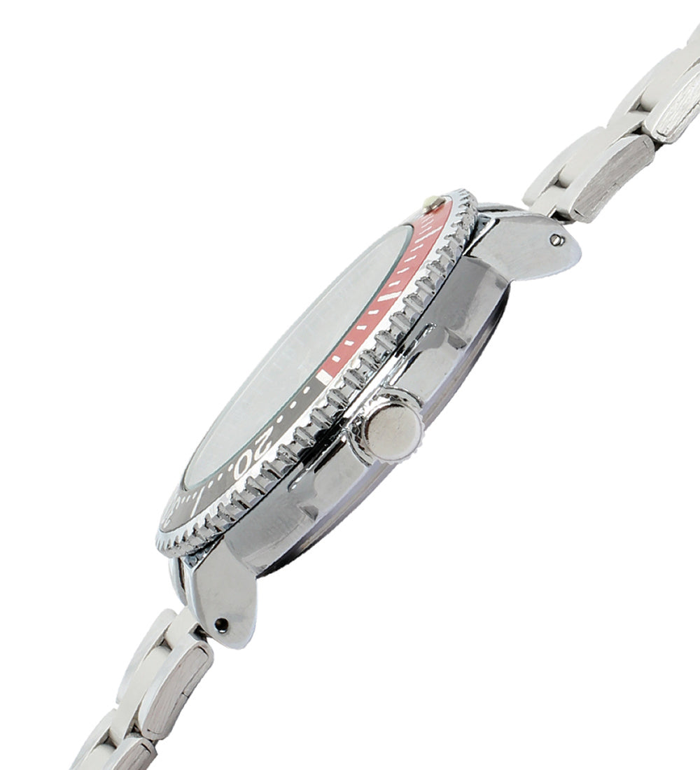 Mayhem Analog Watch - For Men / Silver Chain / Black Dial (MAY-W-019 )