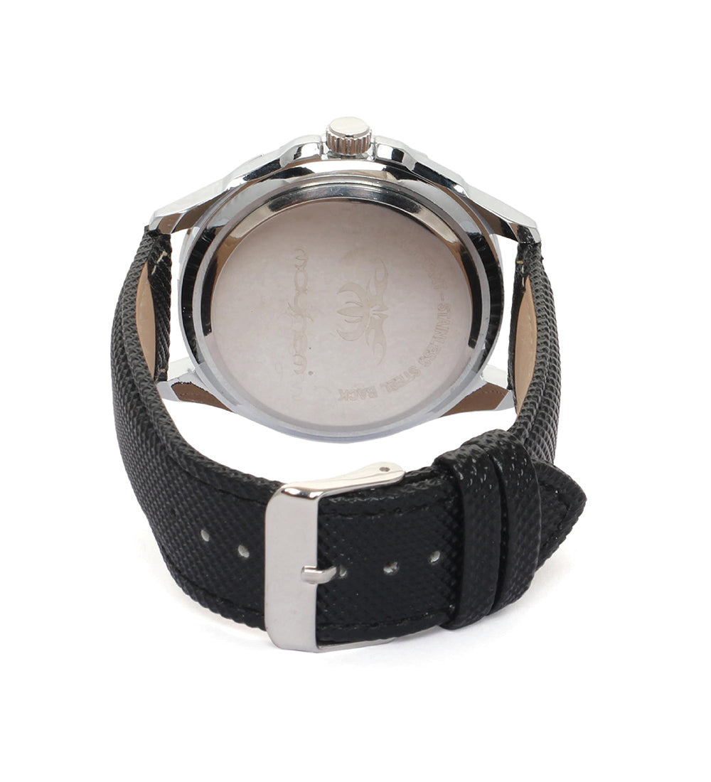 Mayhem Analog Watch - For Men / Black Strap / Black Dial (MAY-W-022)