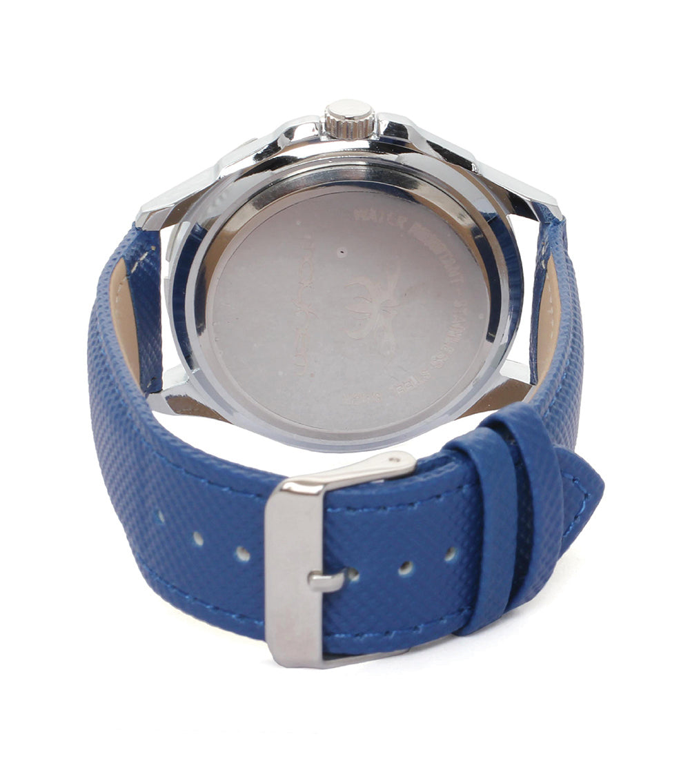 Mayhem Analog Watch - For Men / Blue Strap / White Dial (MAY-W-024)