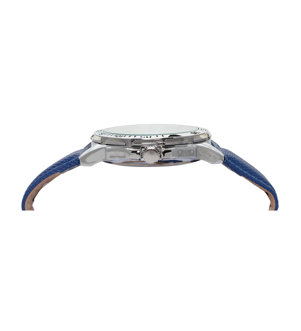 Mayhem Analog Watch - For Men / Blue Strap / White Dial (MAY-W-024)