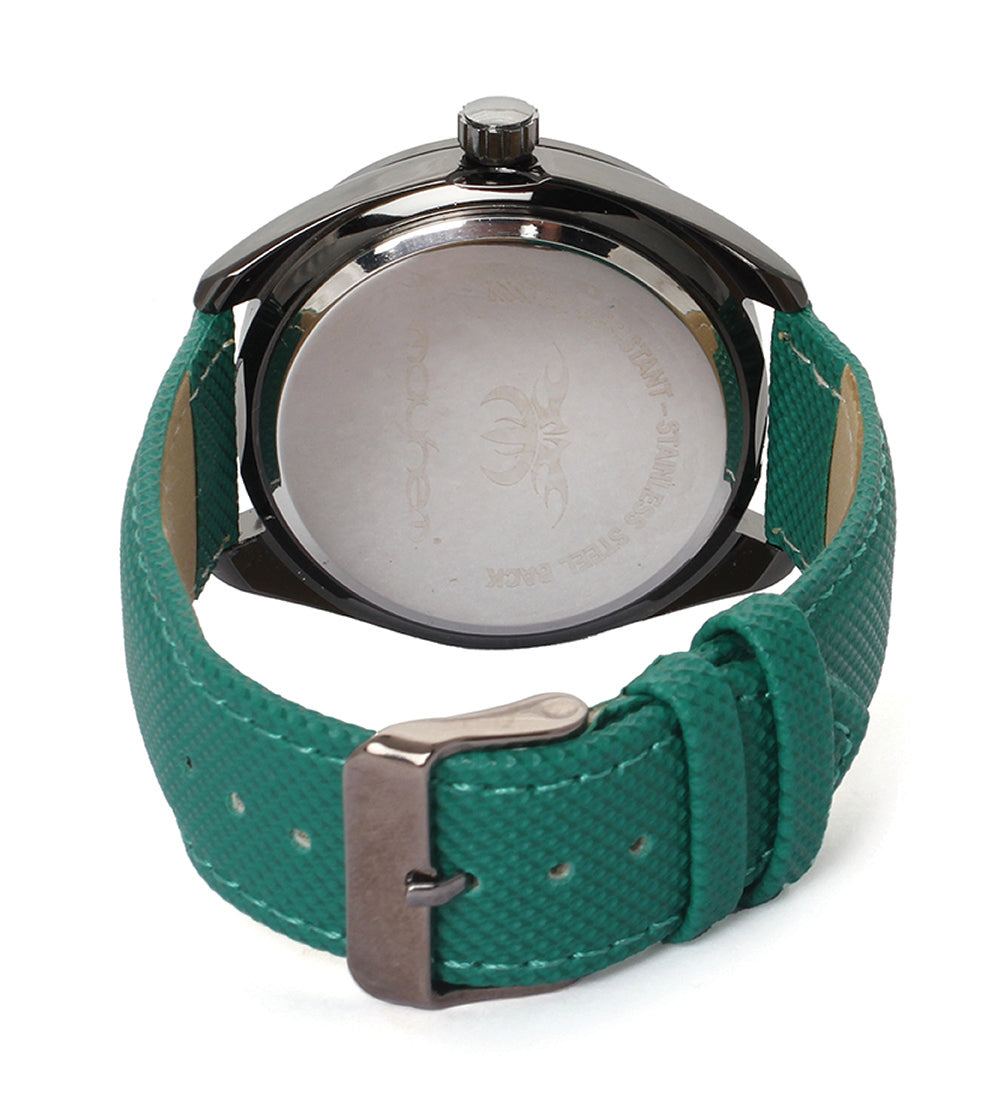 Mayhem Analog Watch - For Men / Green Strap / Black Dial (MAY-W-026)