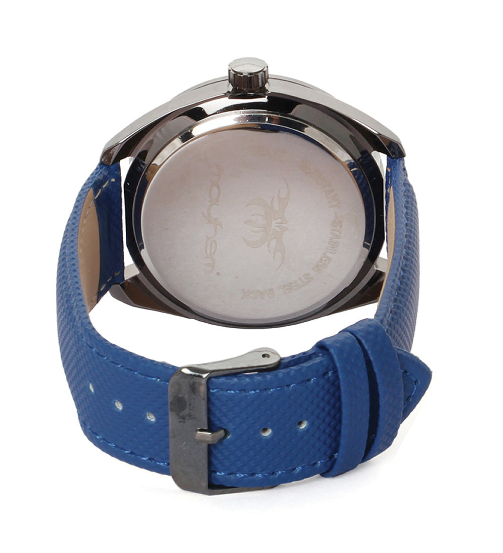 Mayhem Analog Watch - For Men / Blue Strap / Black Dial (MAY-W-027)