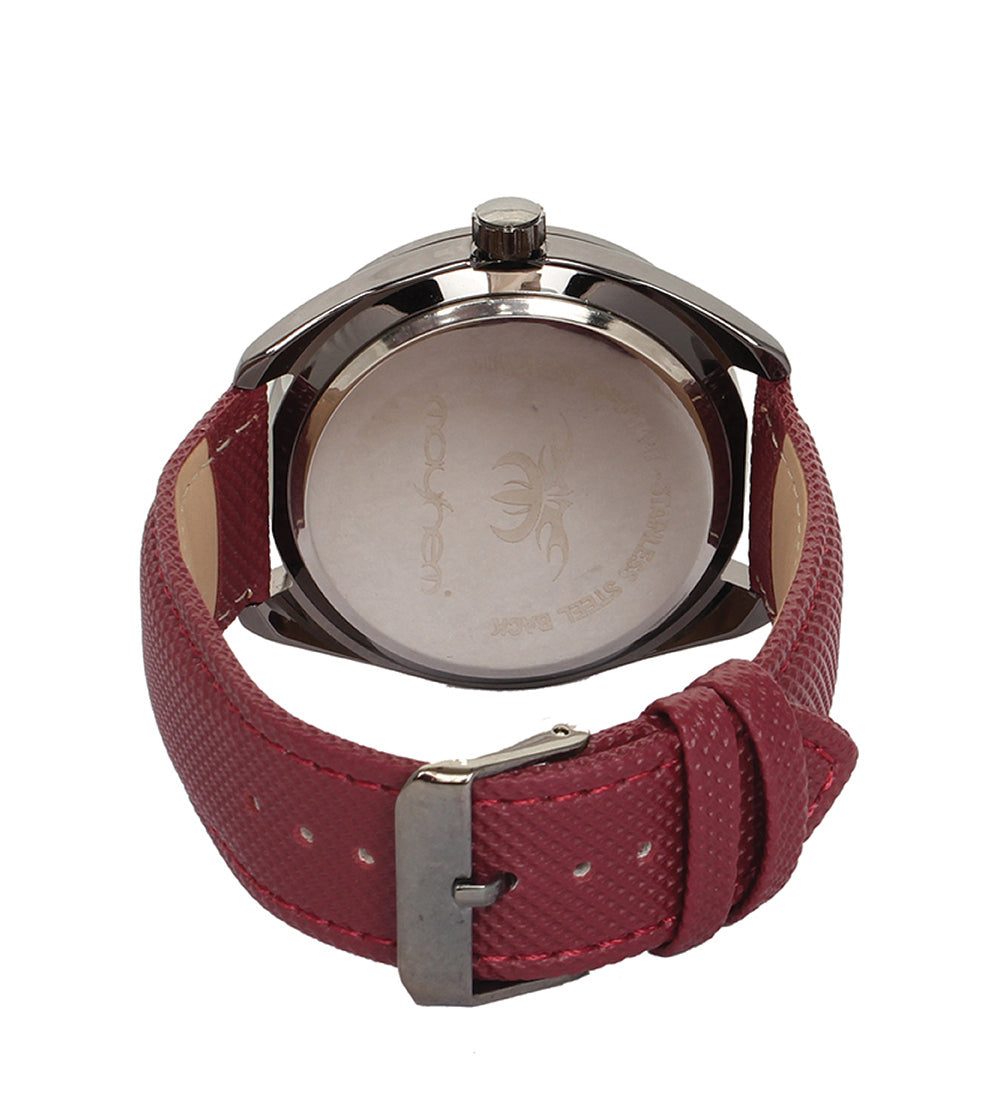 Mayhem Analog Watch - For Men / Red Strap / Black Dial (MAY-W-029)