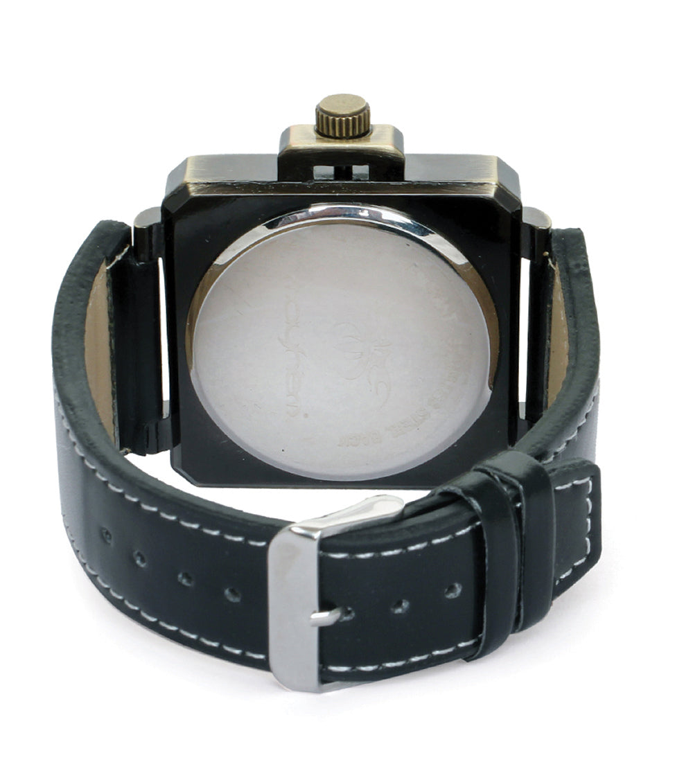 Mayhem Analog Watch - For Men / Black Strap / Navy Dial (MAY-W-031)