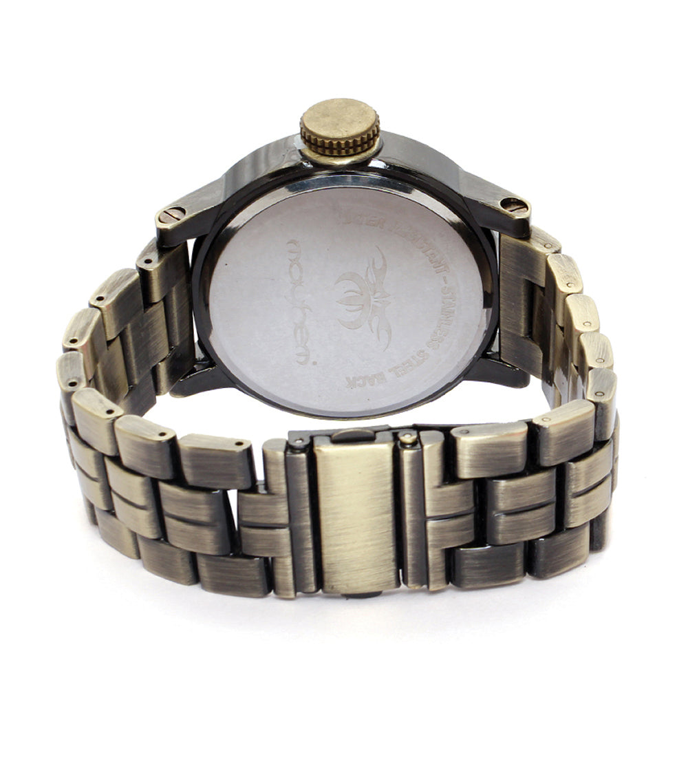 Mayhem Analog Watch - For Men / Copper Chain / Copper Dial (MAY-W-034 )