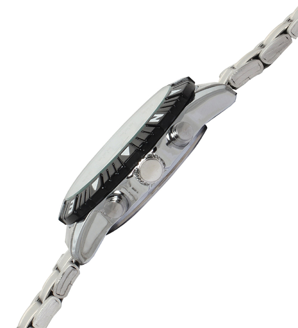 Mayhem Analog Watch - For Men / Silver Chain / White Dial (MAY-W-037 )