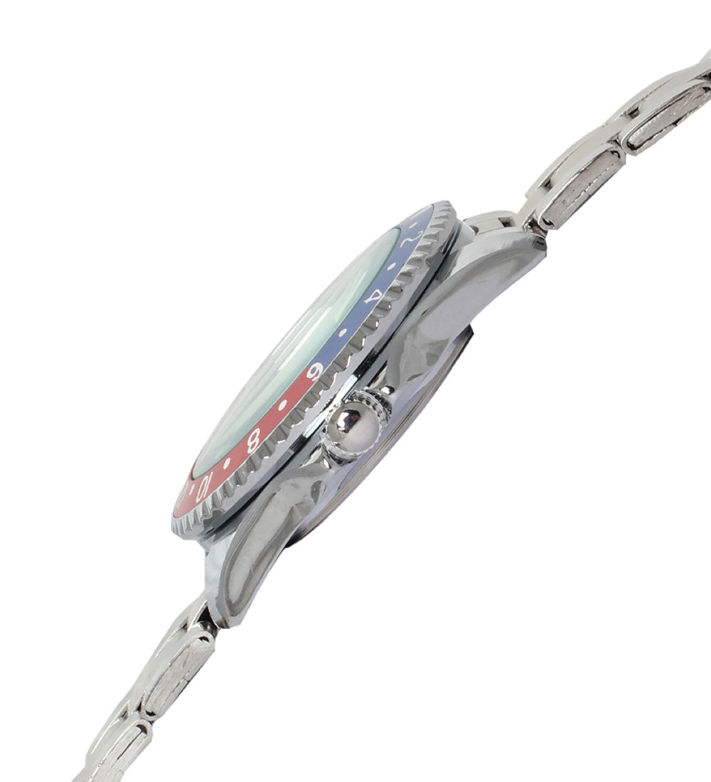 Mayhem Analog Watch - For Men / Silver Chain / Black Dial (MAY-W-042 )