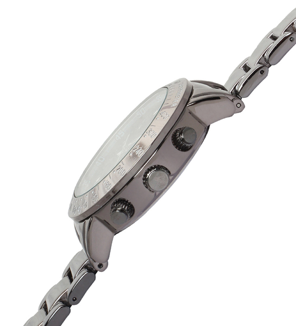 Mayhem Analog Watch - For Men / Grey Chain / Black Dial (MAY-W-044 )