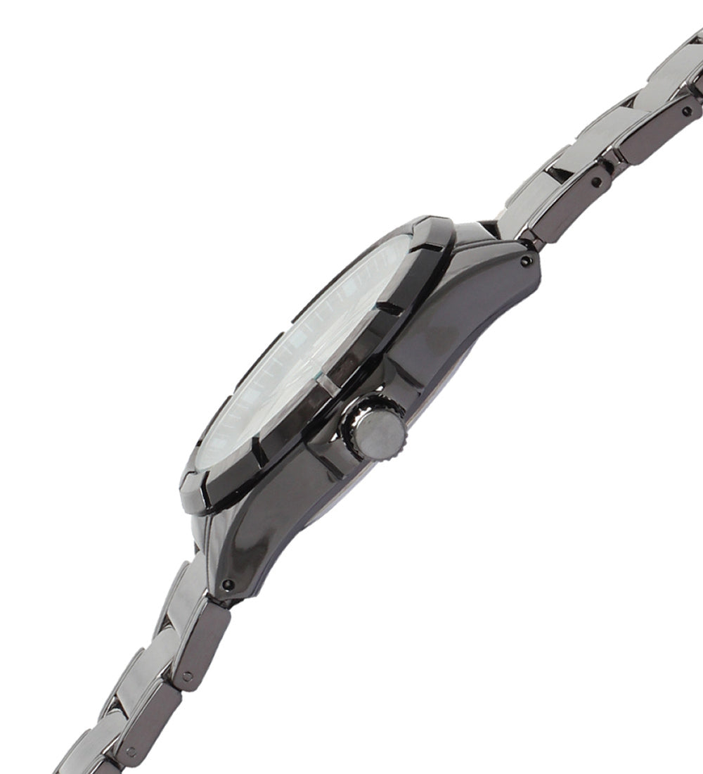 Mayhem Analog Watch - For Men / Black Chain / White Dial (MAY-W-046 )