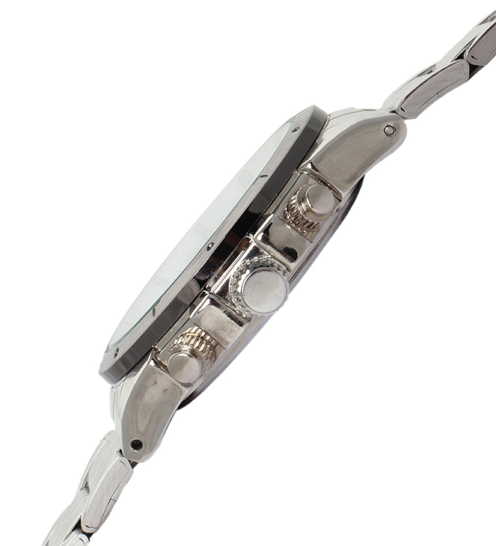 Mayhem Analog Watch - For Men / Silver Chain / White Dial (MAY-W-048 )