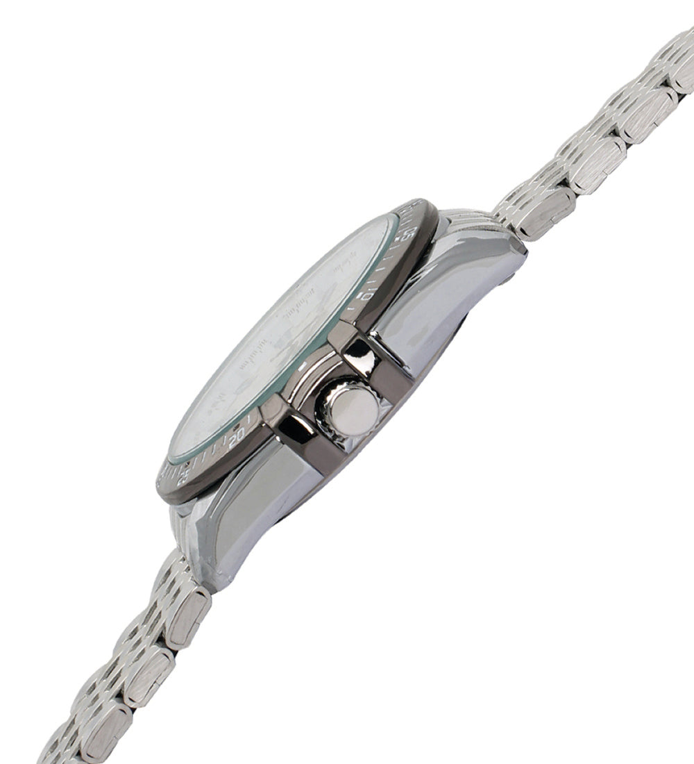 Mayhem Analog Watch - For Men / Silver Chain / White Dial (MAY-W-051 )
