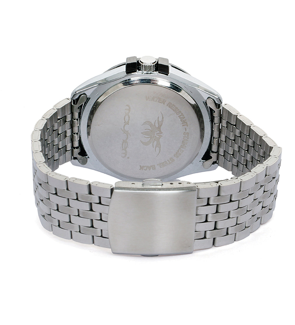 Mayhem Analog Watch - For Men / Silver Chain / Blue Dial (MAY-W-052 )