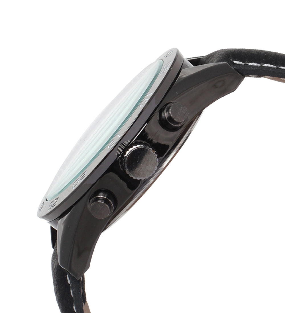 Mayhem Analog Watch - For Men / Black Strap / White Dial (MAY-W-053)