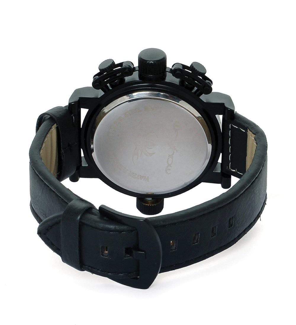 Mayhem Analog Watch - For Men / Black Strap / Black Dial (MAY-W-056)