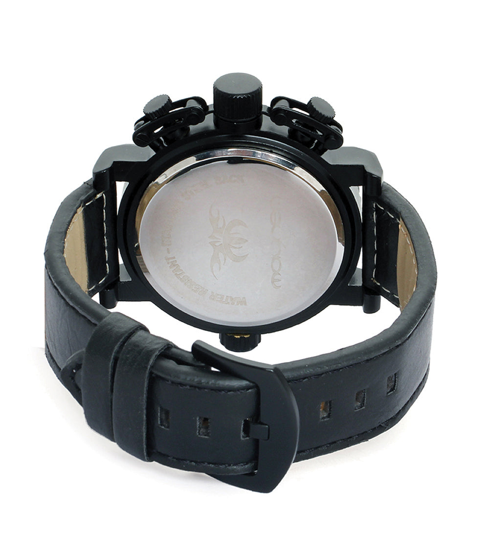 Mayhem Analog Watch - For Men / Black Strap / Black Dial (MAY-W-059)