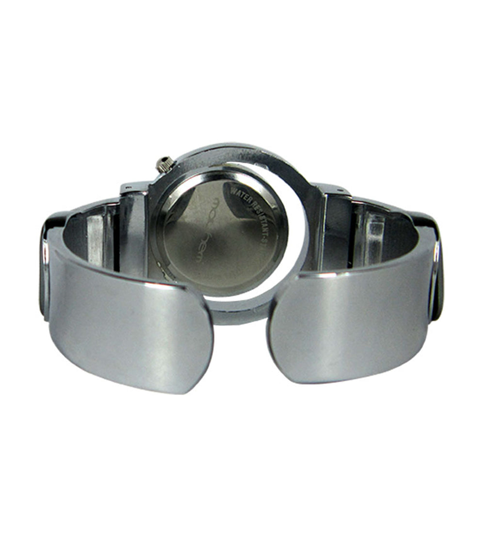 Mayhem Analog Watch - For Women / Silver Chain / Black Dial (MAY-W-064B)