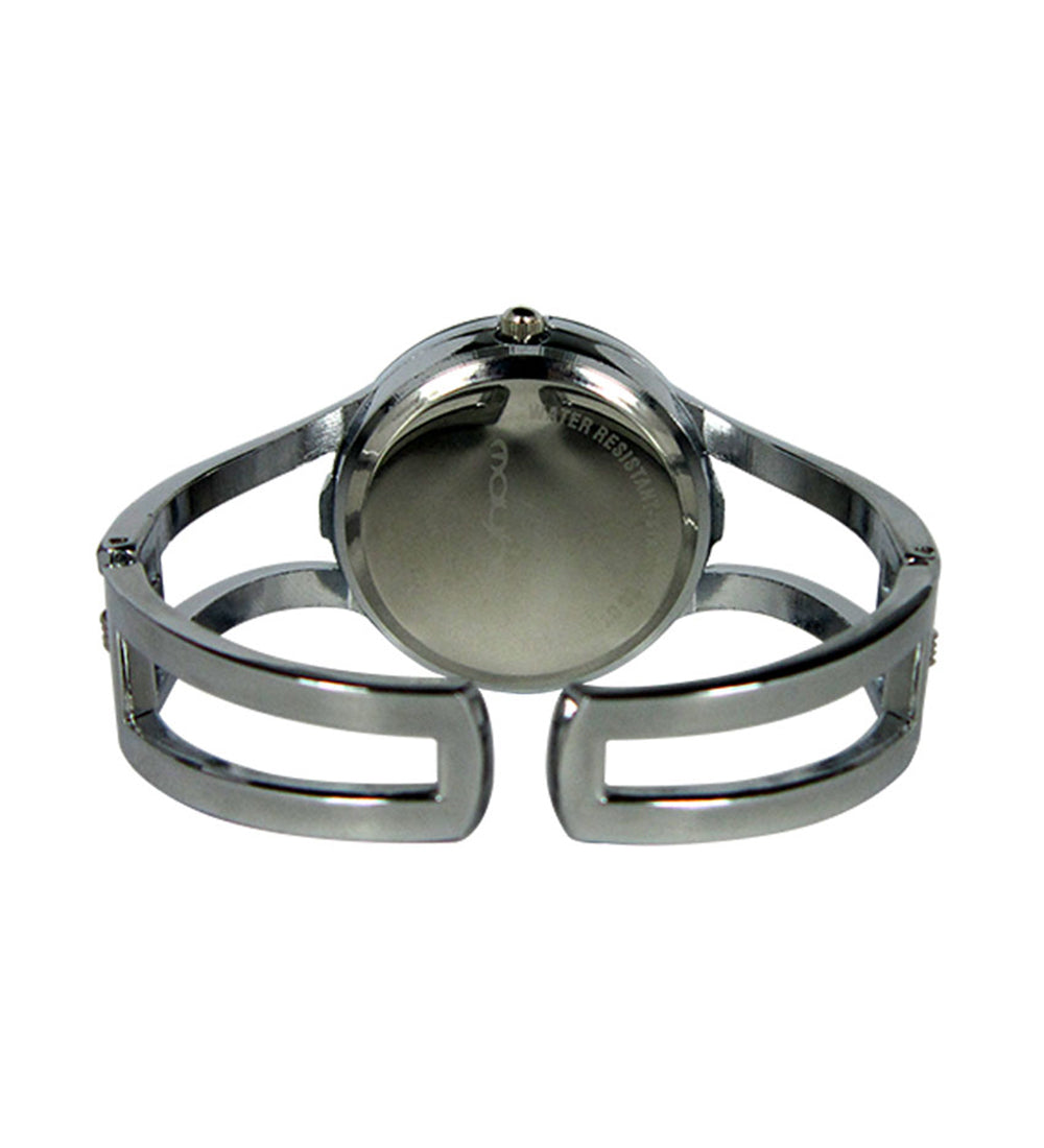 Mayhem Analog Watch - For Women / Silver Chain / Black Dial (MAY-W-065G)