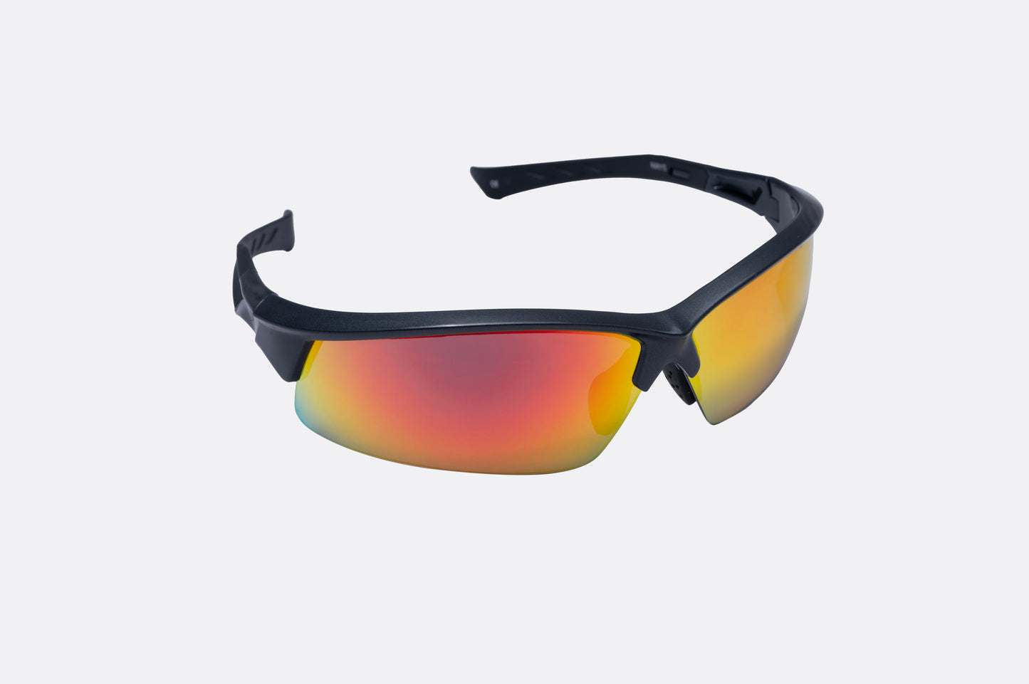 Mayhem Sports Sunglass UV Protected Men & Women - Frame Black/Lens Orange (MAYS-SP1010)