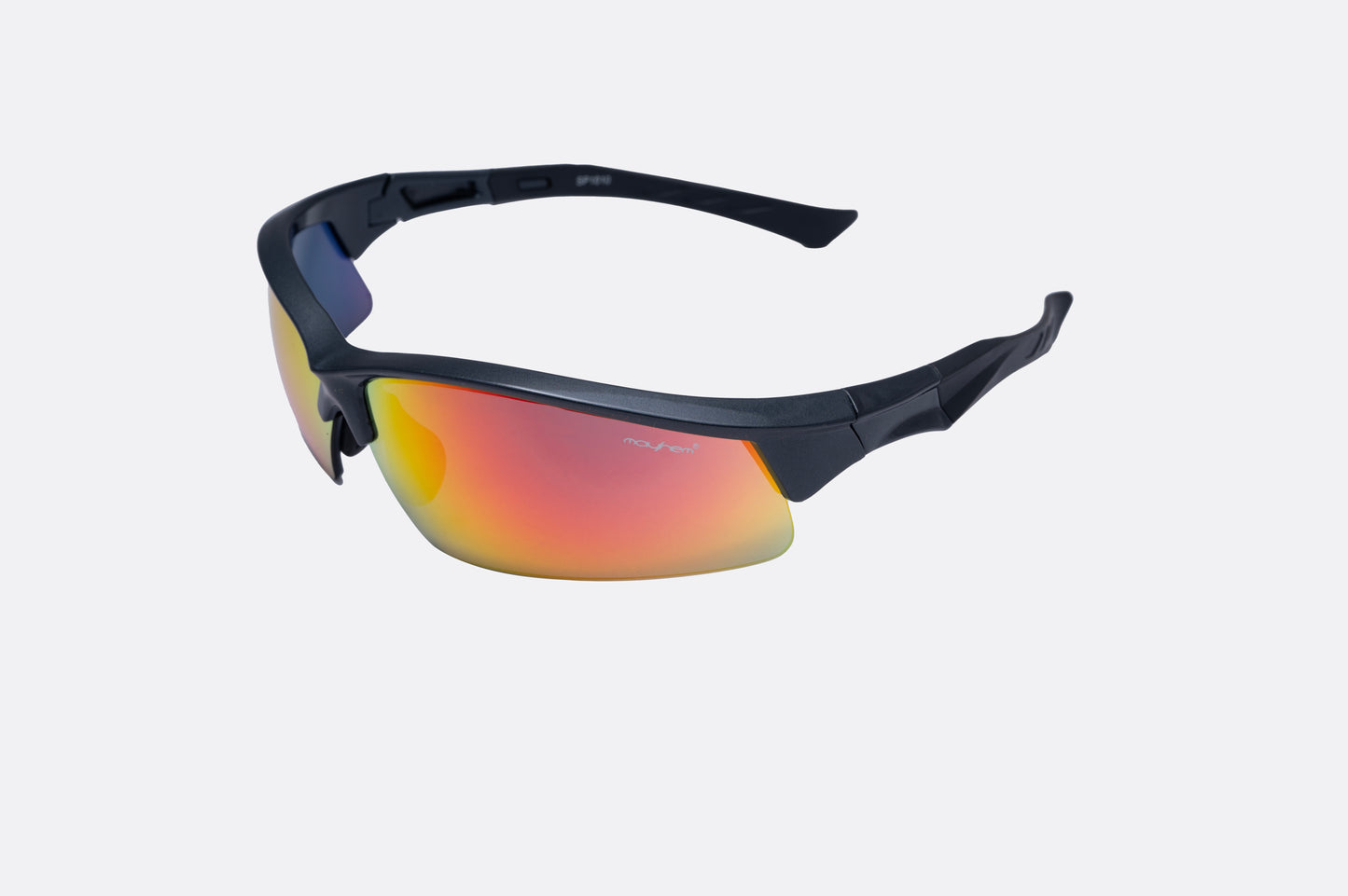 Mayhem Sports Sunglass UV Protected Men & Women - Frame Black/Lens Orange (MAYS-SP1010)