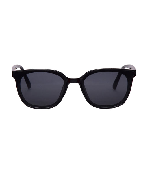 Mayhem Sunglasses Wayfarer UV Protected Men & Women - Frame Shiny Black/Lens Smoke ( MAYS-2021 )