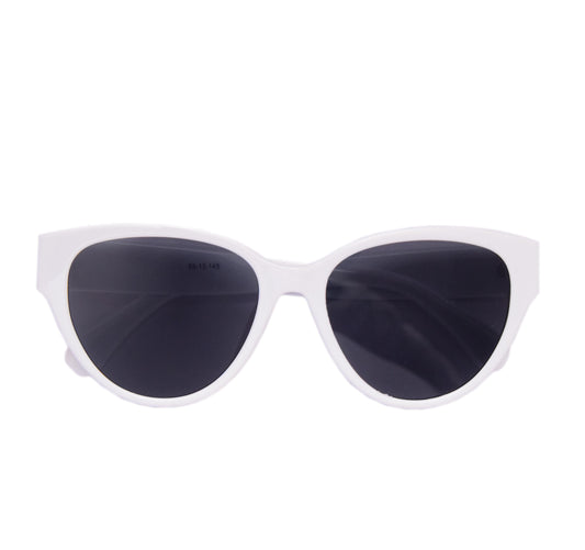 Mayhem Sunglasses Cat Eye UV Protected Women - Frame White/Lens Smoke ( MAYS - 2029 )