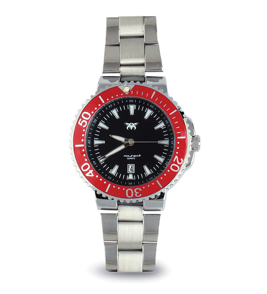 Mayhem Analog Watch  - For Men / Silver Chain / Black Dial  (MAY-W-020 )