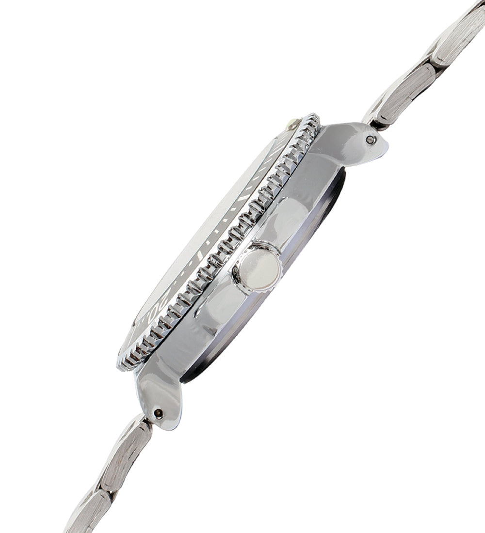 Mayhem Analog Watch  - For Men / Silver Chain / Black Dial   (MAY-W-021 )