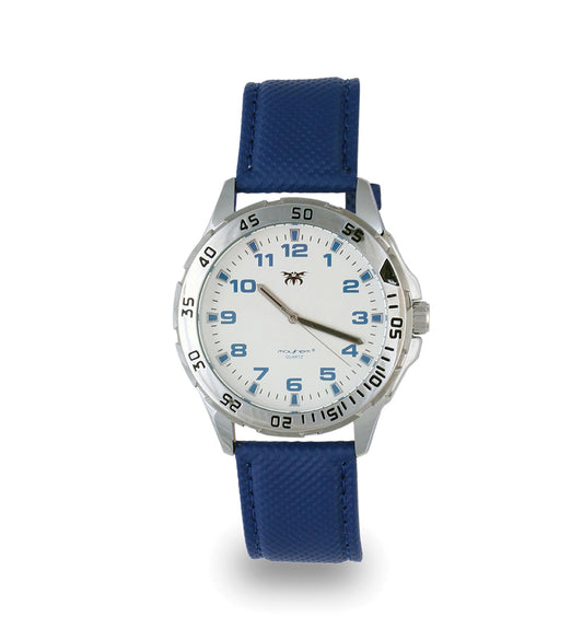 Mayhem Analog Watch  - For Men / Blue Strap / White Dial   (MAY-W-024)