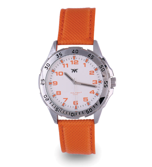 Mayhem Analog Watch  - For Men / Orange Strap / White Dial  (MAY-W-025)