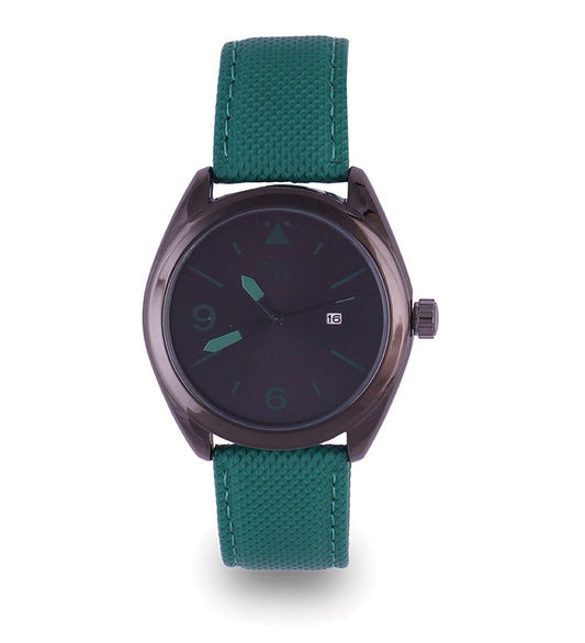 Mayhem Analog Watch  - For Men / Green Strap / Black Dial (MAY-W-026)