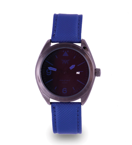 Mayhem Analog Watch  - For Men / Blue Strap / Black Dial  (MAY-W-027)