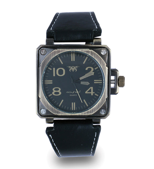 Mayhem Analog Watch  - For Men / Black Strap / Navy Dial  (MAY-W-031)