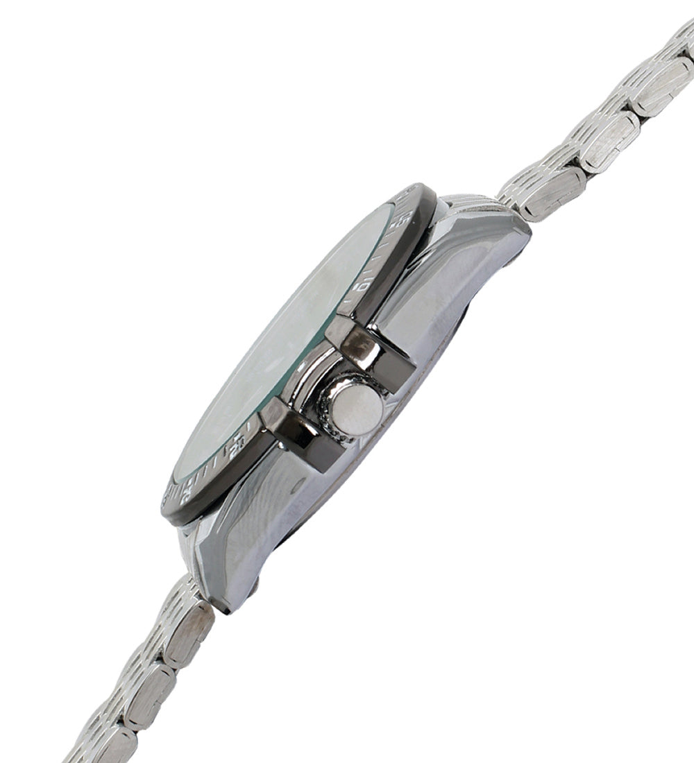 Mayhem Analog Watch  - For Men / Silver Chain / Black Dial  (MAY-W-050 )