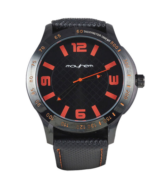 Mayhem Analog Watch  - For Men / Black Strap / Black Dial (MAY-W-060)