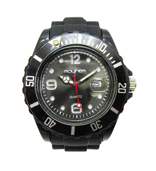 Mayhem Analog Watch  - For Men / Black Strap / Black Dial   (MAY-W-067BLK)