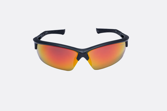 Mayhem Sports Sunglass UV Protected Men & Women - Frame Black/Lens Orange (MAYS-SP1010)